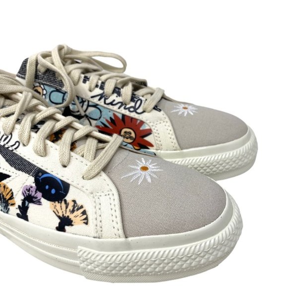 Converse One Star Ox Sneaker Low Top Men Size Canvas Egret Flower Casual 172933C - Picture 6 of 12